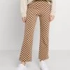 Monki Damen Stoffhose - Beige/brown