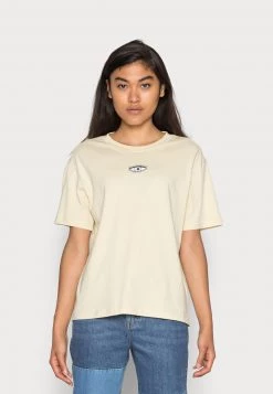 Monki Damen T-Shirt Print - Beige