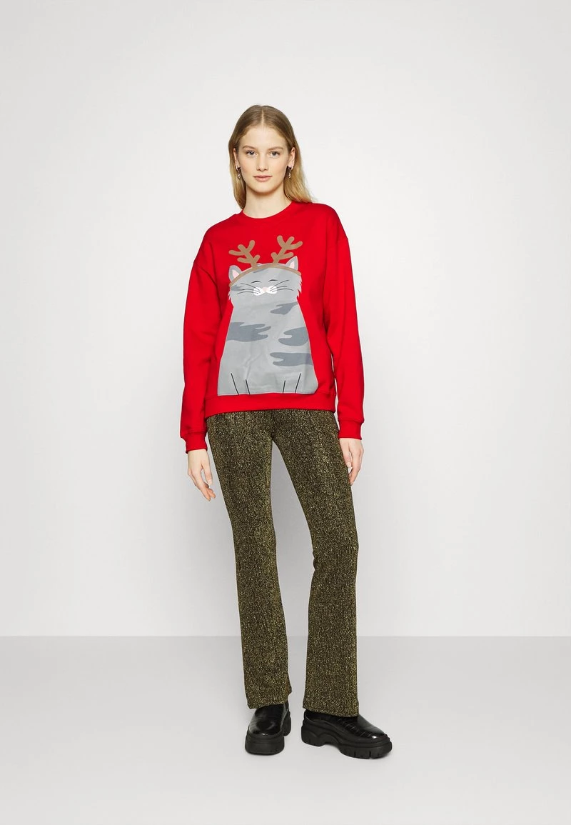 Monki Damen Sweatshirt - Red 2 Monki Damen Sweatshirt - Red – Bild 2