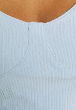 Monki Damen Langarmshirt - Blue Light -Monki Verkäufe 2022 73266b398b484fb6b90da7a7f4754458