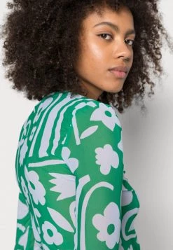 Monki Damen Langarmshirt - Green -Monki Verkäufe 2022 73c932d5b0794f71907184529e9ea83b