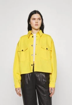 Monki Damen Leichte Jacke - Yellow