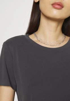 Monki Damen T-Shirt Basic - Black -Monki Verkäufe 2022 7639787e3efb46eab9fedbec56c71583