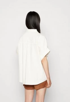 Monki Damen Hemdbluse - White Light -Monki Verkäufe 2022 779002a9e7514ae8bfd2830f602edbaf