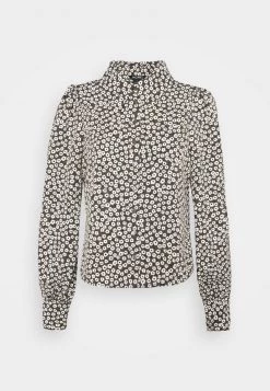 Monki Damen Hemdbluse - Black Dark Minibloom Dark -Monki Verkäufe 2022 797b0129824c4baa996ea950b00a17bc