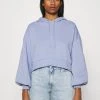 Monki Damen Kapuzenpullover - Blue