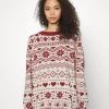 Monki Damen Strickpullover - Red Dark