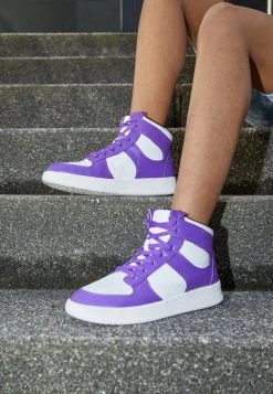 Monki Damen Sneaker High - Lilac -Monki Verkäufe 2022 7a8e72f22ec0490fa909a84a99a5f902