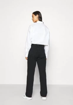 Monki Damen Jeans Straight Leg - Black Dark -Monki Verkäufe 2022 7ab8d9546cd94d4db1f90ac8dadde144