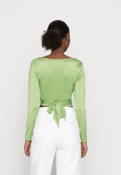 Monki Damen Langarmshirt - Green -Monki Verkäufe 2022 7abc9e81b76443da96cd82fcd4cebaa1