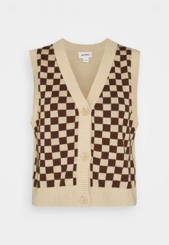 Monki Damen Weste - Brown And Beige -Monki Verkäufe 2022 7af51e45b8604146a5c4cc9264fdfa3f