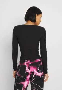 Monki Langarmshirt - Black | Damen -Monki Verkäufe 2022 7b6e23a4db55404481ffff5dbf207453