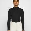 Monki Langarmshirt - Black | Damen