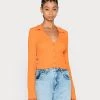 Monki Strickjacke - Orange Medium | Damen