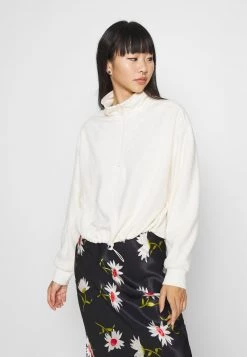 Monki Damen Fleecepullover - Beige