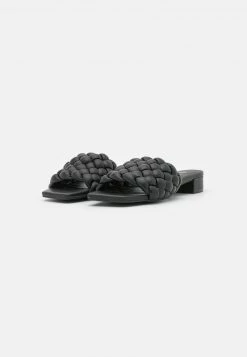 Monki Pantolette Flach - Black Dark | Damen -Monki Verkäufe 2022 7dcccc2f59b0487bacaf158cdce0ed39