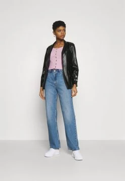 Monki Damen QUINNY TOP 2 PACK - T-Shirt Print - Pink Light/black