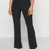 Monki Damen Stoffhose - Black Dark