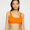 Monki Damen Bikini-Top - Orange Bubbly
