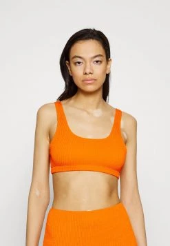 Monki Damen Bikini-Top - Orange Bubbly