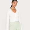 Monki Strickjacke - White Light | Damen