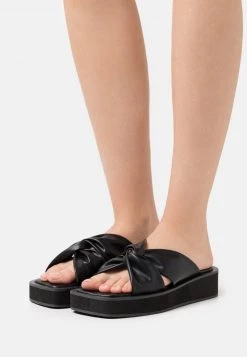 Monki Damen Pantolette Flach - Black