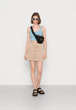 Monki Top - Blue Light/white | Damen