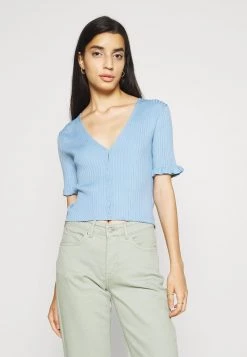 Monki Damen Strickjacke - Blue