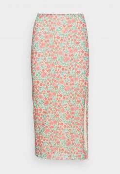 Monki Damen Bleistiftrock - Yellow Dusty Light/grannyflower -Monki Verkäufe 2022 84243f93cb5a4d2490a092ee587a0db9