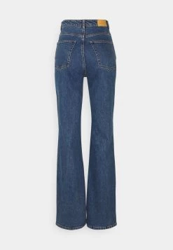 Monki Damen Jeans Straight Leg - Blue Medium Dusty -Monki Verkäufe 2022 842c9f64d1584270a51373a39d14e37e