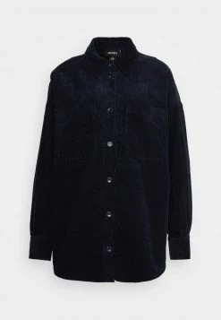 Monki Damen Hemdbluse - Dark Blue -Monki Verkäufe 2022 86b756363ee94bd687e671ddd3cefeb0