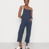 Monki Damen Latzhose - Blue Medium Dusty