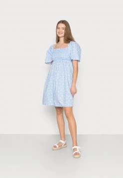 Monki Damen Freizeitkleid - Blue