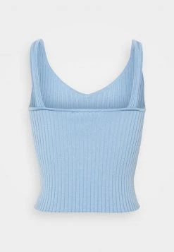 Monki Damen Top - Blue -Monki Verkäufe 2022 87c9b33fefd148969338e567c3fe00e5
