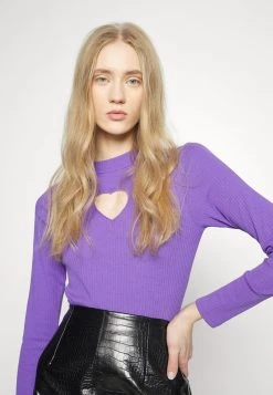 Monki Damen Langarmshirt - Lilac Purple Medium Unique Cutout -Monki Verkäufe 2022 87f9694304e143109f7831649137ddf3