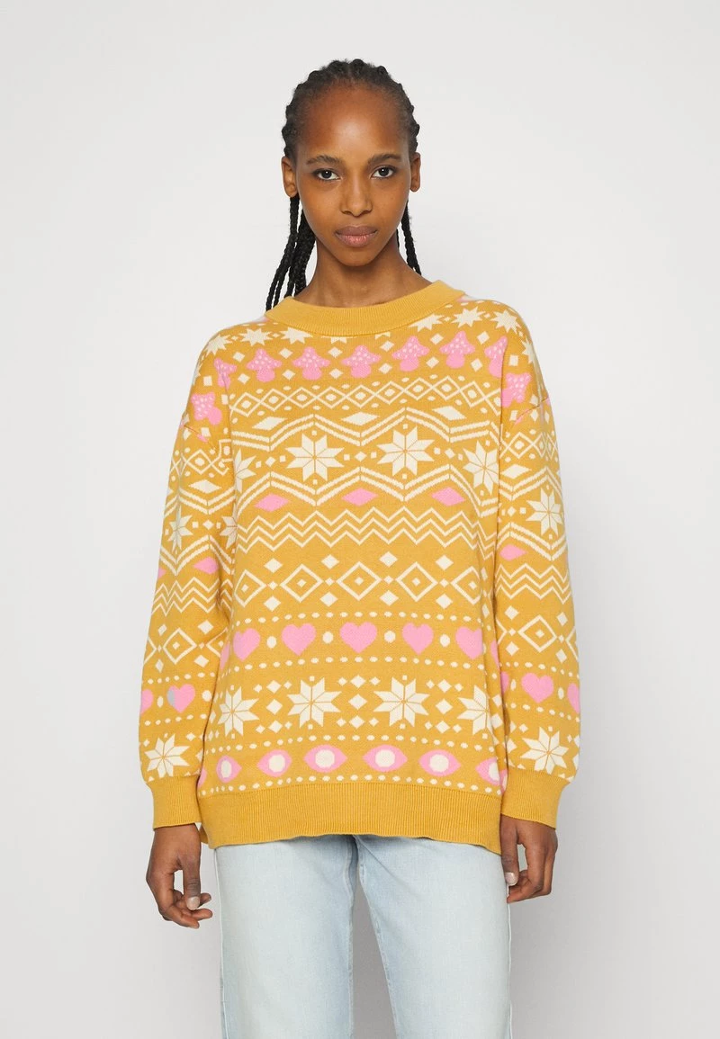 Monki Damen Strickpullover - Brown 1 Monki Damen Strickpullover - Brown
