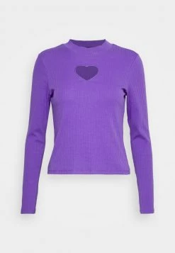 Monki Damen Langarmshirt - Lilac Purple Medium Unique Cutout -Monki Verkäufe 2022 88496e174f724c1897a96c755a9f3394