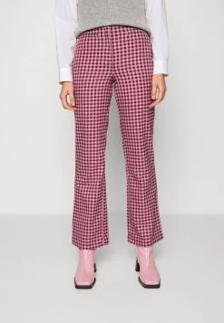 Monki Damen Stoffhose - Lilac Purple/dusty Light