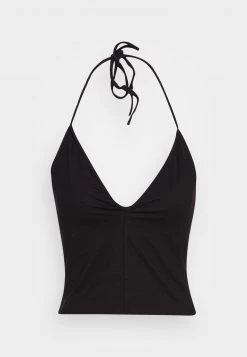 Monki Damen Top - Black Dark -Monki Verkäufe 2022 8ad89180371b40ebbf6633de432096d2