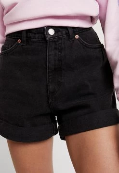 Monki Damen Jeans Shorts - Washed Black -Monki Verkäufe 2022 8b6ed25c909e4b0dad7eab980a77b08b