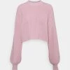 Monki Damen Strickpullover - Pink Light