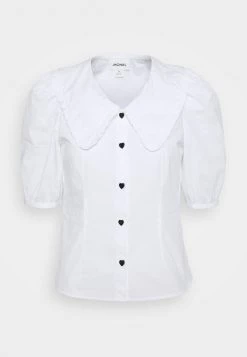 Monki Damen Hemdbluse - White -Monki Verkäufe 2022 8d86f6f0b4534953932c6a6d1a4a615f