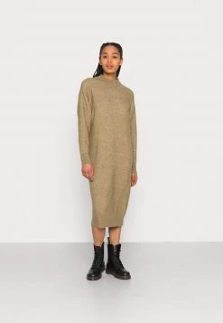 Monki Damen Strickkleid - Khaki