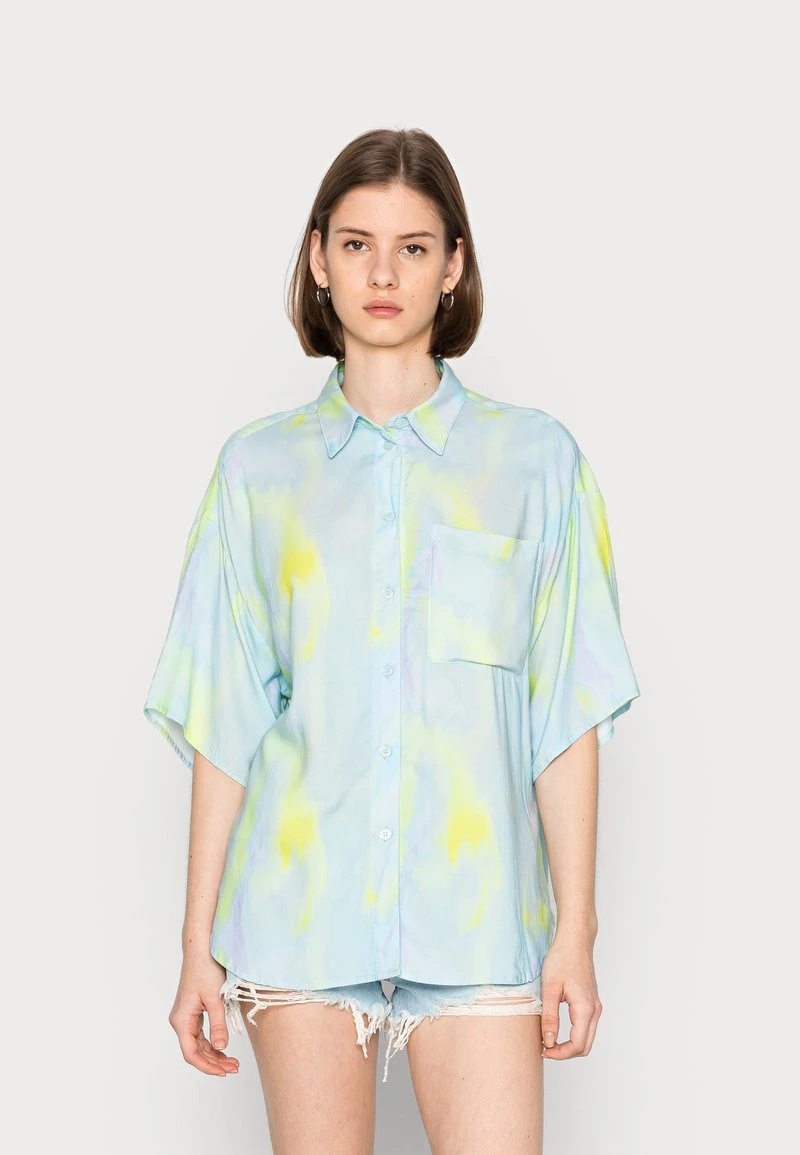 Monki Damen Hemdbluse - Blue 1 Monki Damen Hemdbluse - Blue