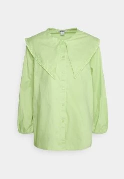 Monki Damen Hemdbluse - Light Green