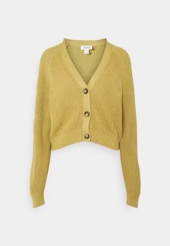 Monki Damen Strickjacke - Beige Medium Dusty