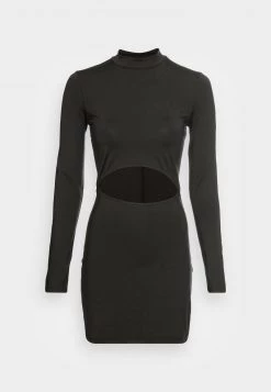 Monki Damen Jerseykleid - Black Dark -Monki Verkäufe 2022 912624cf30e84e869c34bf9072f94410