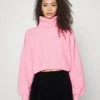 Monki Damen Strickpullover - Pink Light