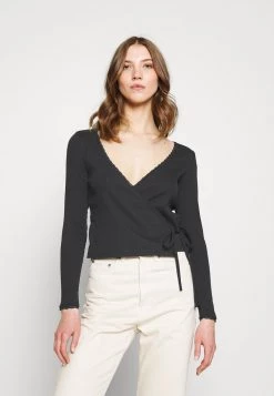 Monki Damen Langarmshirt - Black