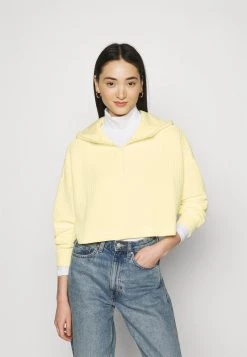 Monki Damen Sweatshirt - Yellow Light